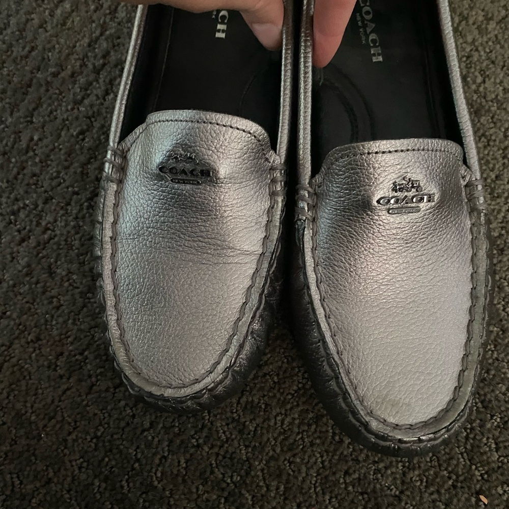 Coach silver loafers - Picture 3 of 6
